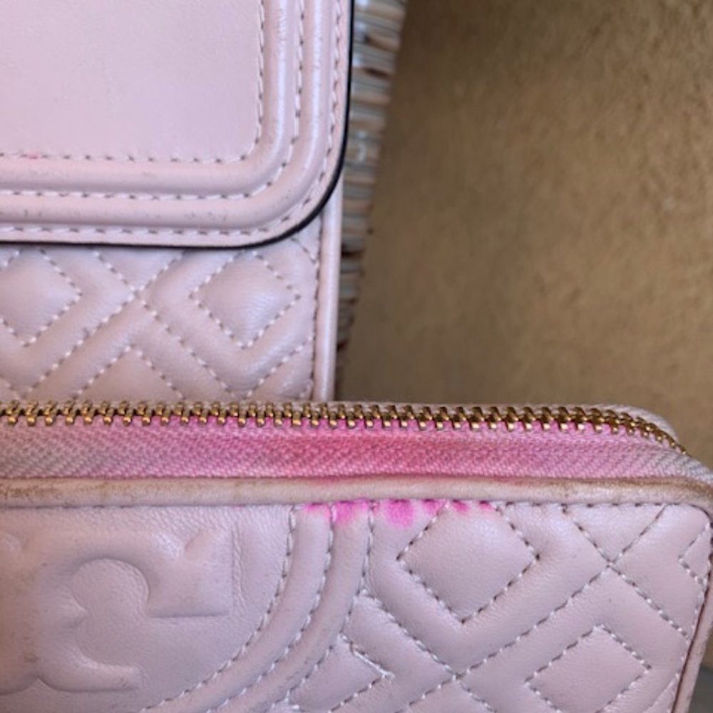 Tory Burch Blush Shoulder Bag And Matching Large Zipp… Gem